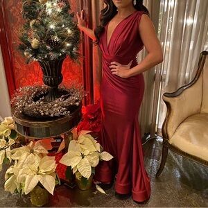 Jessica angel Red Evening Gown